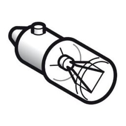 Lámpara incandescente transparente para señalización con base BA9s - 12V 2,6 w ref. DL1CE012 Schneider Electric [PLAZO 8-15 DIAS