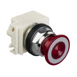 Cabeza ø 41 pulsador seta luminoso rojo ø 30 pulsar-tirar 24V para lámpara BA9s ref. 9001KR9P35LRR Schneider Electric [PLAZO 8-1