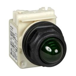 piloto luminoso Ø30 - verde - lámpara BA 9 s - 230 V ref. 9001SKP7G9 Schneider Electric [PLAZO 3-6 SEMANAS]