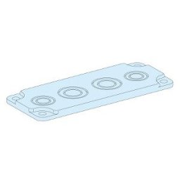 Placa pasacables troquelada 2 M20 o M32 + 2 M25 o M40 ref. 8892 Schneider Electric [PLAZO 3-6 SEMANAS]