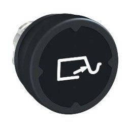Cabeza pulsador entornos severos - negro - con marcaje ref. ZB4BC28014 Schneider Electric [PLAZO 3-6 SEMANAS]