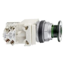 cabeza Ø41 pulsador seta luminoso verde Ø30 pulsar-tirar 48V para lámpara BA 9s ref. 9001KR9P36LGG Schneider Electric [PLAZO 8-1