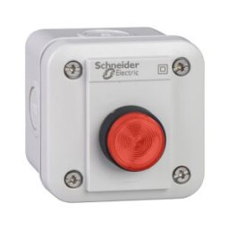 caja pulsador rojo iluminado 1 NC LED 230 V ref. XALE1W2M Schneider Electric [PLAZO 3-6 SEMANAS]