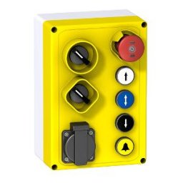 caja revisión XALF p/inspección elevación 1 pulsador rasante muelle retorno 2NO ref. XALFP7005E Schneider Electric [PLAZO 8-15 D