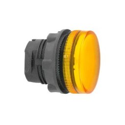 cabeza piloto luminoso lente ranurada naranja Ø22 para lámpara BA 9s ref. ZB5AV05S Schneider Electric [PLAZO 3-6 SEMANAS]