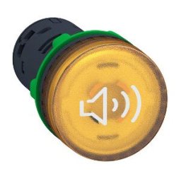 zumbador luminoso amarillo - continuo o intermitente - 230…240V AC ref. XB5KS2M8 Schneider Electric [PLAZO 3-6 SEMANAS]