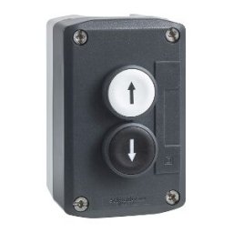 CAJA 2 PULS,RASTES BLANCO-NEGRO II"" ref. XALD222E Schneider Electric [PLAZO 3-6 SEMANAS]