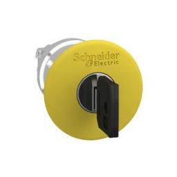 cabeza Ø40 pulsador seta amarillo Ø22 desenclavamiento por llave ref. ZB4BS15 Schneider Electric [PLAZO 3-6 SEMANAS]
