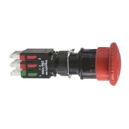 Parada de emergencia ø 16 - cabeza ø 30 - girar para desenclavar 1NA+2NC ref. XB6AS8349B Schneider Electric [PLAZO 3-6 SEMANAS]