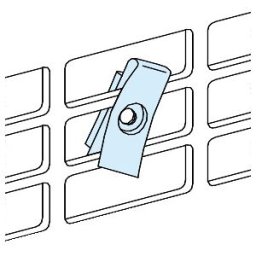20 tuercas clip M6 para atornillar aparamenta en placa soporte perforada ref. 3182 Schneider Electric [PLAZO 3-6 SEMANAS]