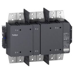 Schneider Electric TeSys F contactor - 3P(3 NO)-AC-1 <= 1000 V AC 2600 A with coil LX1/ LX9 - 110…500V AC 40/400Hz, LX4 - 110...440V DC ref. LC1F26
