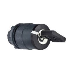 selector switch head Ø22 2-position spring return Ronis 421E blue key switch ref. ZB5AG612R26 Schneider Electric [PLAZO 8-15 DIA