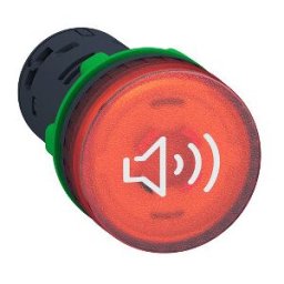 zumbador luminoso rojo - continuo o intermitente - 100…120V AC/DC ref. XB5KS2G4 Schneider Electric [PLAZO 3-6 SEMANAS]