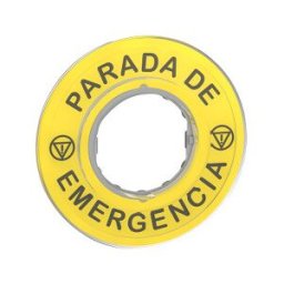 Schneider Etiqueta "parada de emergencia" 3D Ref. ZBY9420 Precio 3,059€.