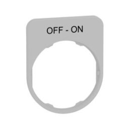 PLACA INSCRIP.FLUSH 30x40MM OFF-ON" COL.BL." ref. ZBYFP2367C1 Schneider Electric [PLAZO 3-6 SEMANAS]