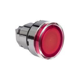 red flush illuminated pushbutton head Ø22 spring return for integral LED ref. ZB4BW343S Schneider Electric [PLAZO 3-6 SEMANAS]
