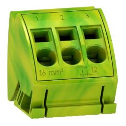 4 bloques de tierra con bornas de resorte de 3x16 mm2 conexión rápida Linergy TB ref. 4215 Schneider Electric [PLAZO 3-6 SEMANAS