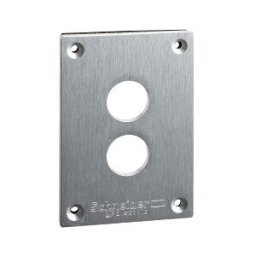 placa frontal perforada - XAP-E - metal - 2 aperturas horizontales ref. XAPE302 Schneider Electric [PLAZO 3-6 SEMANAS]