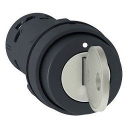selector de llave-Ø 22 - bloq. con llave a la izq.- 2 posic. - 1 NO - Ronis 455 ref. XB7NG21 Schneider Electric [PLAZO 8-15 DIAS