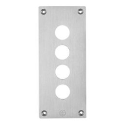 placa frontal perforada - XAP-E - metal - 4 aperturas horizontales ref. XAPE304 Schneider Electric [PLAZO 3-6 SEMANAS]