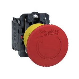 Parada de emergencia ø 22 - cabeza seta ø 40 - girar para desenclavar 1NC ref. XB5AS8442 Schneider Electric