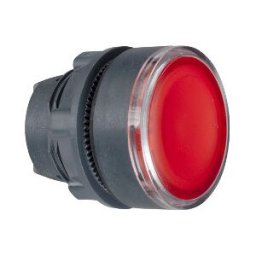 Cabeza pulsador luminoso rojo ø 22 pulsar-pulsar para lámpara BA9s ref. ZB5AH043 Schneider Electric [PLAZO 3-6 SEMANAS]