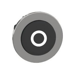 CABEZA PULS.FLUSH NEGRO SALIENTE CON MARCAJE O"" ref. ZB4FL232 Schneider Electric [PLAZO 3-6 SEMANAS]