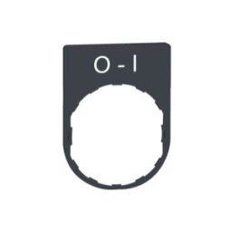 PLACA INSCRIP.30x40MM O-I"" ref. ZBYP2178 Schneider Electric [PLAZO 3-6 SEMANAS]
