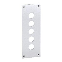placa frontal perforada - XAP-E - metal - 5 aperturas horizontales ref. XAPE305 Schneider Electric [PLAZO 3-6 SEMANAS]