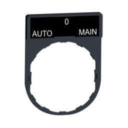 porta-etiqueta 30 x 40 mm para etiqueta 8 x 27 mm con marcaje AUTO-O-MAIN ref. ZBY2185 Schneider Electric [PLAZO 3-6 SEMANAS]