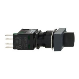 Selector rectangular negro ø 16 - 3 posiciones fijas - 1NA ref. XB6DD221B Schneider Electric [PLAZO 3-6 SEMANAS]