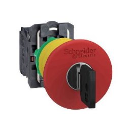 parada de emergencia Ø22 - cabeza seta Ø40 - desenclavamiento por llave 1NC ref. XB5AS9442 Schneider Electric [PLAZO 3-6 SEMANAS