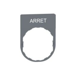 PLACA INSCRIP.30x40MM ARRET" COL.GR." ref. ZBYP2104C0 Schneider Electric [PLAZO 3-6 SEMANAS]