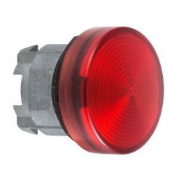 cabeza piloto luminoso lente ranurada rojo Ø22 para lámpara BA 9s ref. ZB4BV04S Schneider Electric [PLAZO 3-6 SEMANAS]