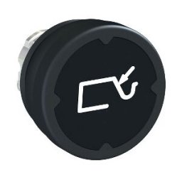 Cabeza pulsador entornos severos - negro - con marcaje ref. ZB4BC28010 Schneider Electric [PLAZO 3-6 SEMANAS]