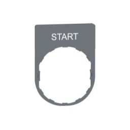 PLACA INSCRIP.30x40MM START" COL.GR." ref. ZBYP2303C0 Schneider Electric [PLAZO 3-6 SEMANAS]