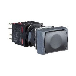 Pulsador rectangular negro ø 16 - 1NC ref. XB6DA22B Schneider Electric [PLAZO 3-6 SEMANAS]