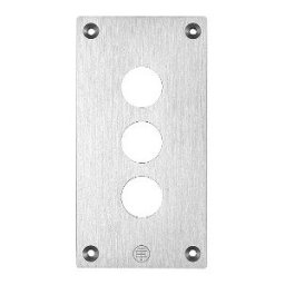 placa frontal perforada - XAP-E - metal - 3 aperturas horizontales ref. XAPE303 Schneider Electric [PLAZO 3-6 SEMANAS]