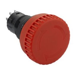 parada de emergencia luminosa Ø16mm-cabeza seta Ø32-girar p/ desenclavar 2NC-12V ref. XB6ETI522P Schneider Electric [PLAZO 8-15