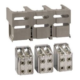 3 conectores de cables desnudos de 4 x 240 mm² y 1 cubreborne ref. 33640 Schneider Electric [PLAZO 3-6 SEMANAS]