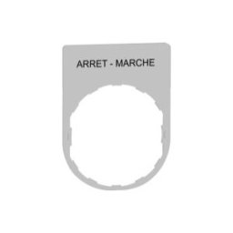 PLACA INSCRIP.30x40MM ARRET-MARCHE" COL.BL." ref. ZBYP2166C1 Schneider Electric [PLAZO 3-6 SEMANAS]