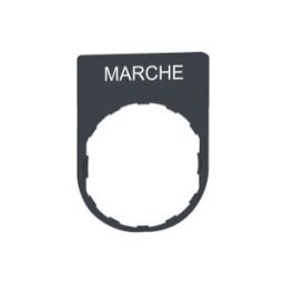 PLACA INSCRIP.30x40MM MARCHE"" ref. ZBYP2103 Schneider Electric [PLAZO 3-6 SEMANAS]