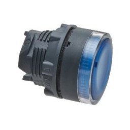 Cabeza pulsador luminoso azul ø 22 para lámpara BA9s ref. ZB5AW36 Schneider Electric [PLAZO 3-6 SEMANAS]