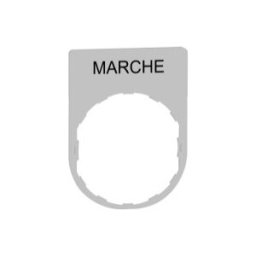 PLACA INSCRIP.30x40MM MARCHE" COL.BL." ref. ZBYP2103C1 Schneider Electric [PLAZO 3-6 SEMANAS]
