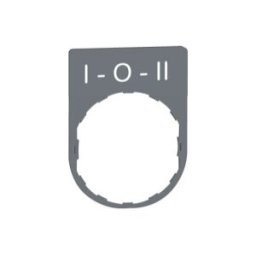 PLACA INSCRIP.30x40MM I-O-II" COL.GR." ref. ZBYP2186C0 Schneider Electric [PLAZO 3-6 SEMANAS]