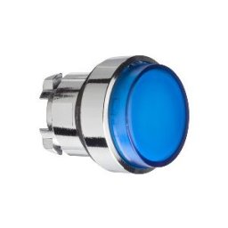 Cabeza pulsador luminoso saliente azul ø 22 para lámpara BA9s ref. ZB4BW16 Schneider Electric [PLAZO 3-6 SEMANAS]