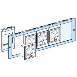 Tapa metálica perforada, 3 módulos, componible con placas ref. 3904 Schneider Electric [PLAZO 3-6 SEMANAS]