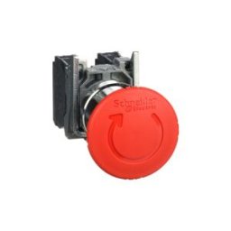 Schneider Pulsador girar contra fraudes Ref. XB4BS8445 Precio 30,2€.