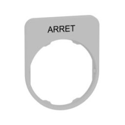 PLACA INSCRIP.FLUSH 30x40MM ARRET" COL.BL." ref. ZBYFP2104C1 Schneider Electric [PLAZO 3-6 SEMANAS]
