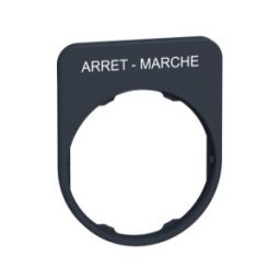 PLACA INSCRIP.FLUSH 30x40MM ARRET-MARCHE"" ref. ZBYFP2166 Schneider Electric [PLAZO 3-6 SEMANAS]